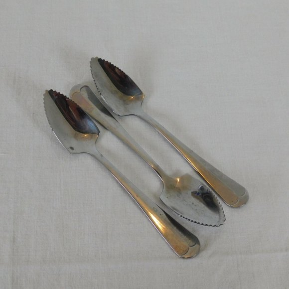 Lot of 3 RSVP Endurance Grapefruit Citrus Spoon 6" Stainless Steel Japan Fruit - Picture 1 of 11